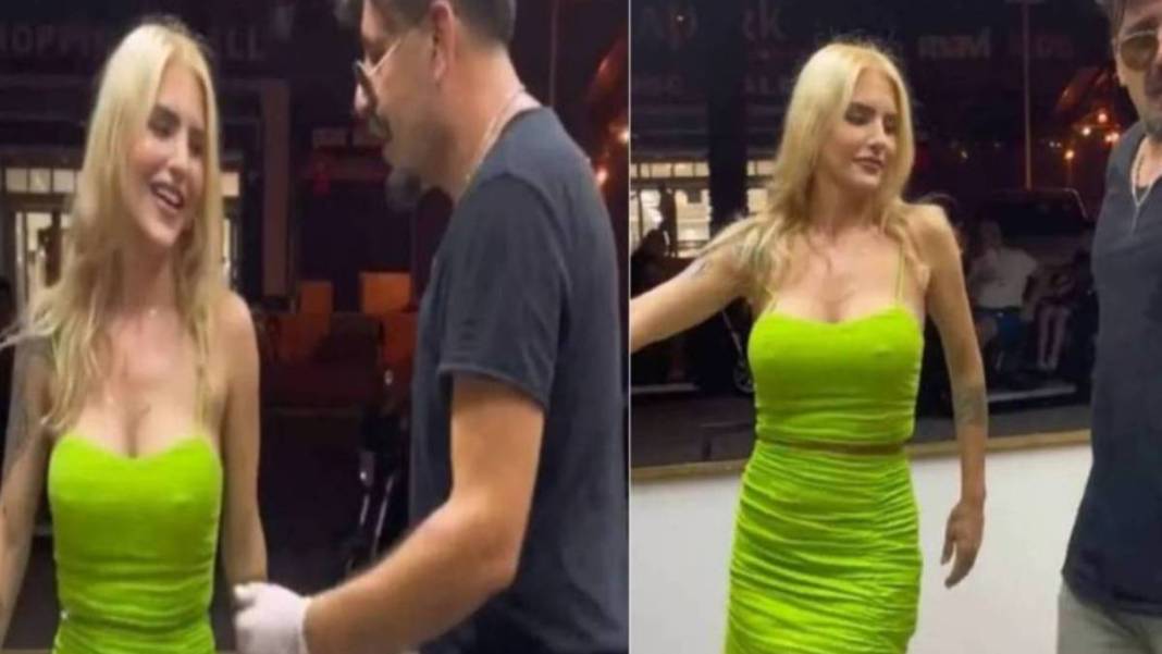 Çılgın Dondurmacı paylaştı, sosyal medya ayağa kalktı! Sarışın kadının dansı sosyal medyayı salladı: Kolundan tuttuğu gibi... 2